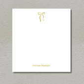 Simple Gold Bow Script Custom Name Script Notitieblok