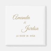 Simple Gold Calligraphy Magnet (Voorkant)