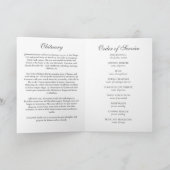 Simple Gold Cross Foto's Begrafenis Orde van Servi Programma (Binnen)