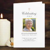 Simple Gold Cross Foto's Begrafenis Orde van Servi Programma