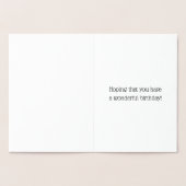 Simple Gold Foil 83rd Birthday Wenskaart Folie Kaarten (Binnen)