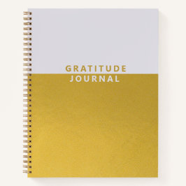 Simple Gold Foil Gratitude Journal Notitieboek