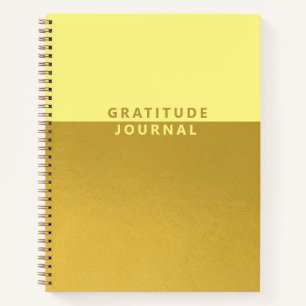 Simple Gold Foil Gratitude Journal Notitieboek