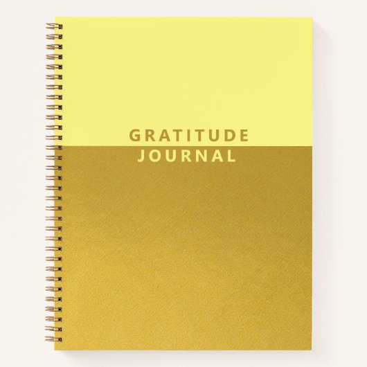 Simple Gold Foil Gratitude Journal Notitieboek (Voorkant)
