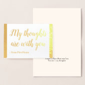 Simple Gold Foil Sympathies Kaart (Display)