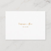 Simple Gold Honeymoon Fund vrijgezellenfeest Informatiekaartje (Achterkant)