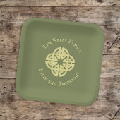 Simple Gold Irish Faith en Begorrah Quote Party Papieren Bordje