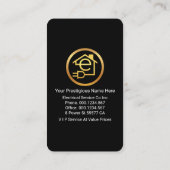 Simple Gold Light Bulb Powers Up Visitekaartje (Achterkant)