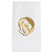 Simple Gold Lion Leo-Logo Klein Cadeauzakje (Voorkant)