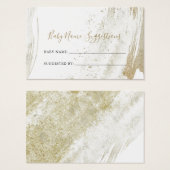 Simple Gold Minimalist Baby Name Suggestition Kaar Visitekaartje (Voorkant /achterkant)