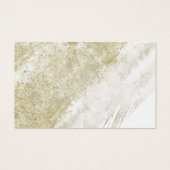 Simple Gold Minimalist Baby Name Suggestition Kaar Visitekaartje (Achterkant)