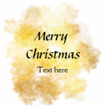 Simple golden add your text merry Christmas custom Staand Fotobeeldje<br><div class="desc">Ontwerp</div>