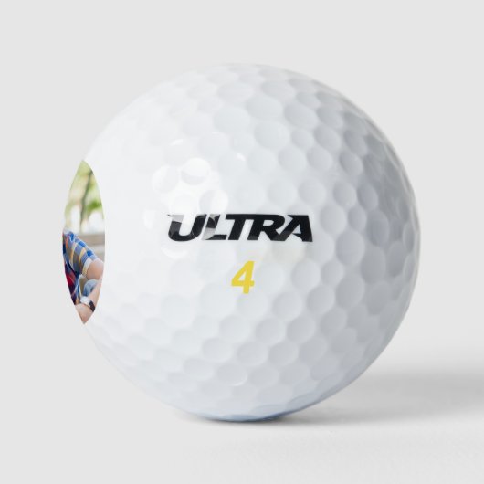 Simple Golfer-fotosjabloon Golfballen (Logo)