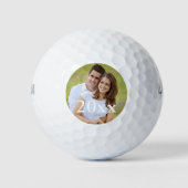 Simple Golfer Photo Wedding for Sjabloon Golfballen (Voorkant)