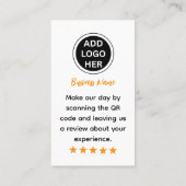 Simple Google Review Request|Modern Small Business Contactkaartje (Achterkant)