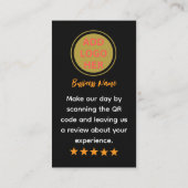 Simple Google Review Request|Modern Small Business Contactkaartje (Achterkant)