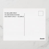 Simple Goud | 50ste verjaardag Folie Uitnodiging Briefkaart (Achterkant)