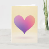 Simple Gradient Heart Card Kaart (Voorkant)