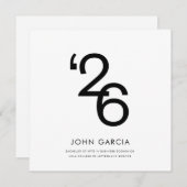 Simple Graduation Announcement (Voorkant / Achterkant)