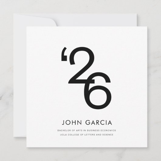 Simple Graduation Announcement (Voorkant)