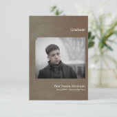 Simple Graduation Announcement Custom Photo (Staand voorkant)