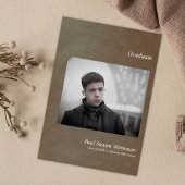 Simple Graduation Announcement Custom Photo