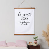 Simple graduation congratulations minimal add clas hangend wandkleed (Slaapkamer)