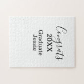 Simple graduation congratulations minimal add clas legpuzzel (Horizontaal)