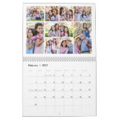 Simple Grandparents Photo Collage Kalender (Feb 2027)