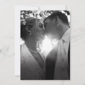 Simple grass and berries dusty blue sketch photo kaart (Achterkant)