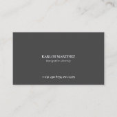 Simple Gray & White Immigration Attorney QR code Visitekaartje (Voorkant)