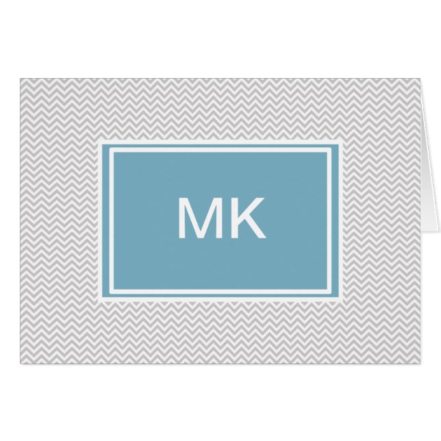 Simple Gray ZigZag (Voorkant Horizontaal)