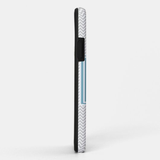 Simple Gray ZigZag Case-Mate iPhone Case (Achterkant/rechts)