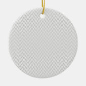 Simple Gray ZigZag Keramisch Ornament (Voorkant)