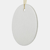 Simple Gray ZigZag Keramisch Ornament (Links)