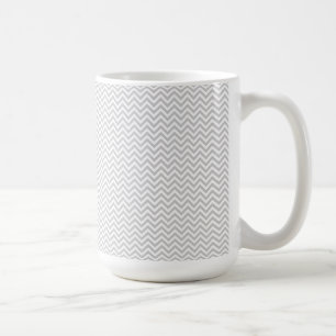 Simple Gray ZigZag Koffiemok