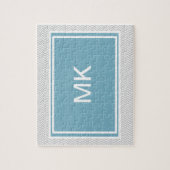 Simple Gray ZigZag Legpuzzel (Verticaal)