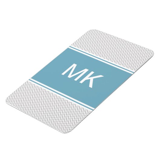 Simple Gray ZigZag Magneet (Linkerzijde)