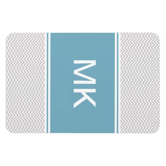 Simple Gray ZigZag Magneet (Horizontaal)