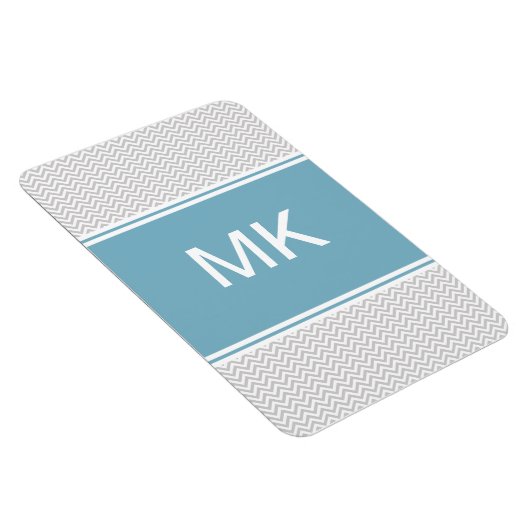 Simple Gray ZigZag Magneet (Rechterzijde)