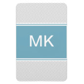 Simple Gray ZigZag Magneet (Verticaal)