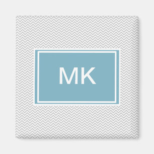 Simple Gray ZigZag Magneet