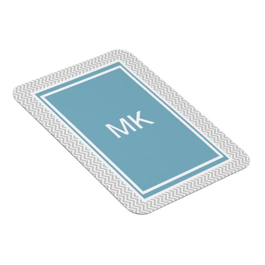 Simple Gray ZigZag Magneet (Rechterzijde)