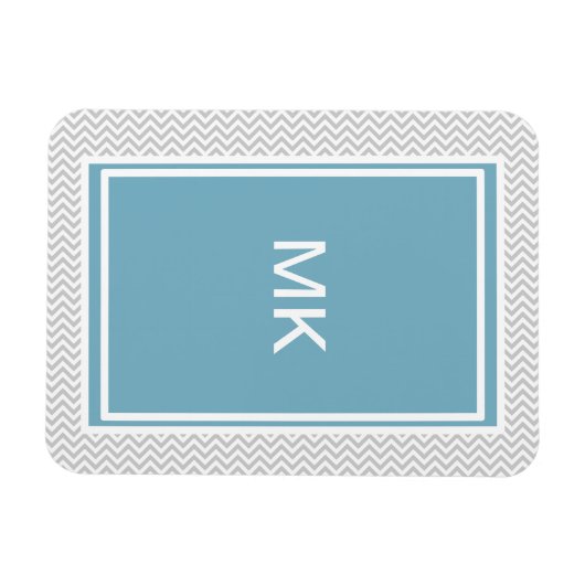 Simple Gray ZigZag Magneet (Horizontaal)