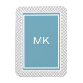 Simple Gray ZigZag Magneet (Verticaal)