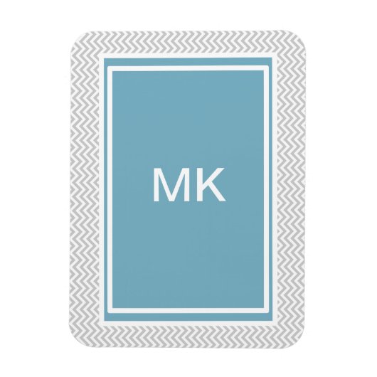 Simple Gray ZigZag Magneet (Verticaal)