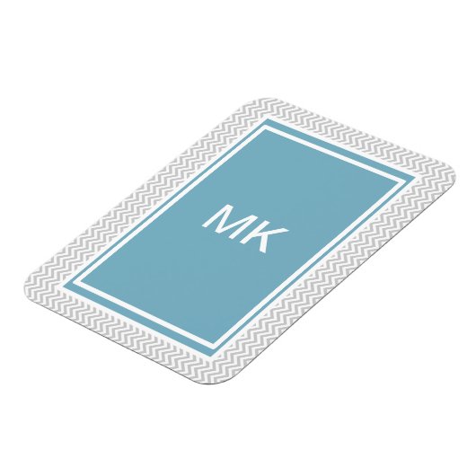 Simple Gray ZigZag Magneet (Linkerzijde)