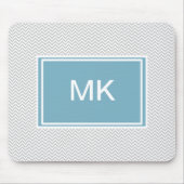 Simple Gray ZigZag Muismat (Voorkant)