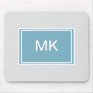 Simple Gray ZigZag Muismat