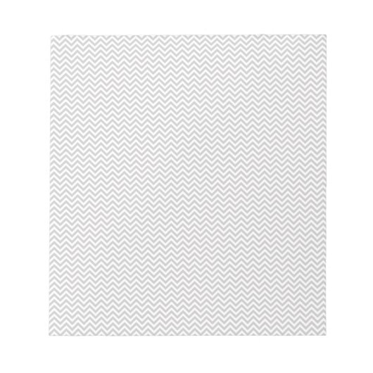 Simple Gray ZigZag Notitieblok (Voorkant)